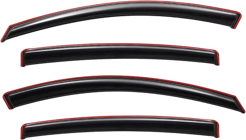 Vista 3 de Lightronic Visera de ventana de ventilación automática con clip extra duradera en el canal, se adapta a Honda HR-V (HRV) 2016-2022, protector contra