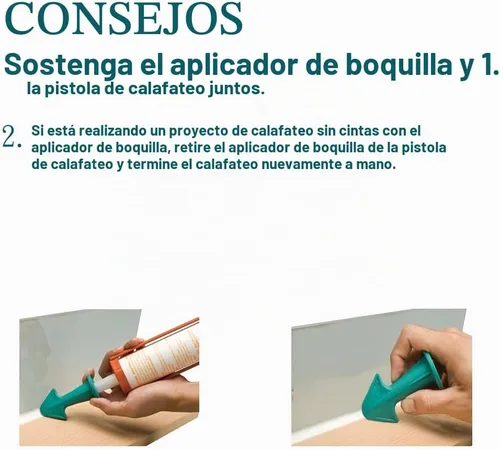 Vista 4 de ORXPLUS Tools Kit adaptador de boquilla para pistola de calafateo (6.5R 10R 13R) con tapas