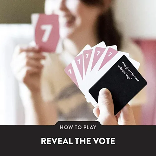Vista 6 de The Voting Game After Dark Edition – El divertido juego de cartas para adultos sobre descubrir quiénes son tus amigos, perfecto para estudiantes
