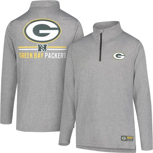 Vista 52 de Ultra Game Men's NFL Official Super Soft Quarter Zip Long Sleeve T-Shirt