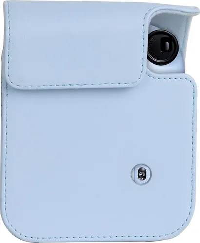 Vista 4 de Funda para cámara instantánea Fujifilm Instax Mini 12, funda de PU con correa extraíble para cámara Fujifilm Instax Mini 12 (azul)