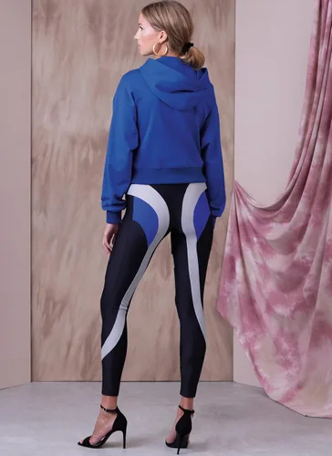 Vista 10 de Vogue Misses - Paquete de patrón de costura para tops y leggings de talle alto, código de diseño V1945, tallas XS-S-M-L-XL-XXL, multicolor