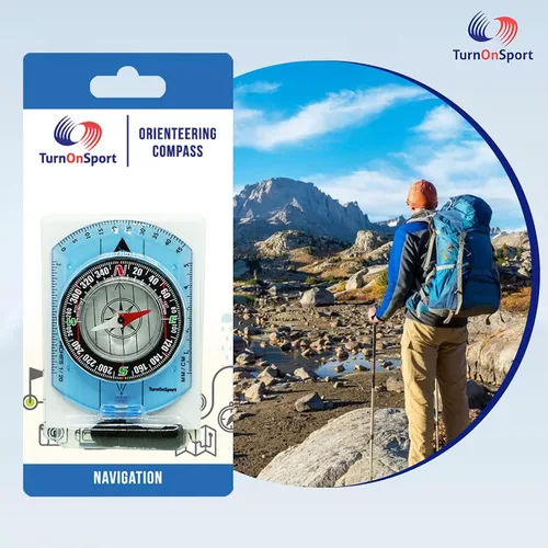 Vista 8 de Brújula de orientación - Brújula de senderismo para mochileros - Brújula de exploración avanzada para campamento y navegación - Brújula Boy Scout