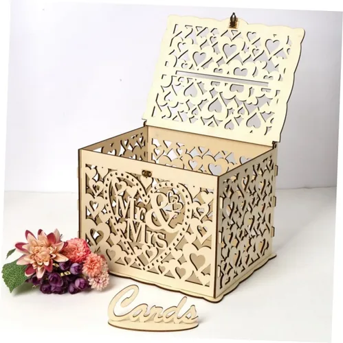 Vista 2 de USHOBE 3pcs Box Wedding Money Holder Alcancias De Dinero para Adultos Decorative Gift Container Piggy Bank for Adults Adult Piggy Bank Cajas De