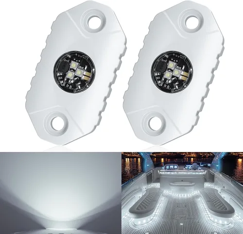 Vista 9 de Luces LED para Interior de Barco, Cubierta Marina Cockpit, Luz de Cortesía, IP68, Impermeable, Iluminación Subacuática para Barco de 9-36V