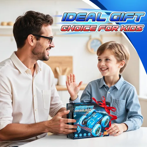 Vista 8 de Excitobo Coche de Control Remoto, Coches RC para Niños de 4, 5, 6, 7, 8, 9, 10, 11, 12 Años, Coche RC de Derrape 4WD Recargable con Doble Cara