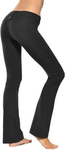 Vista 2 de Hardtail Roll Down Boot Leg Pantalones de yoga (x-S) Negro, Negro