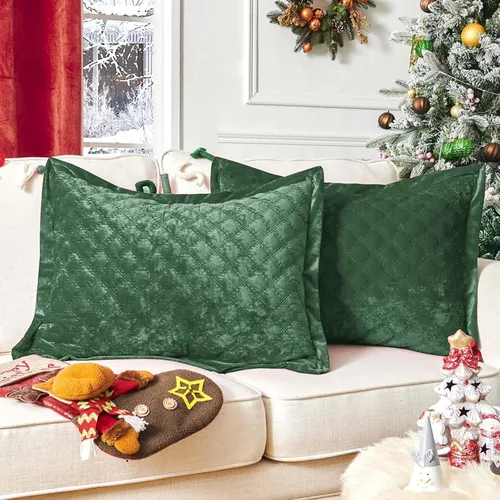 Vista 21 de Funda de Almohada Decorativa 18x18 1 Pieza Funda de Almohada Cuadrada de Terciopelo Suave Amigable con la Piel Proceso Cruzado Fundas de Cojín