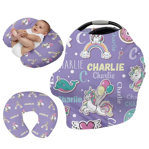 Vista 27 de Funda de asiento de automóvil personalizada para bebés, cubierta multiusos para asiento de automóvil con nombre, fundas de asiento de automóvil