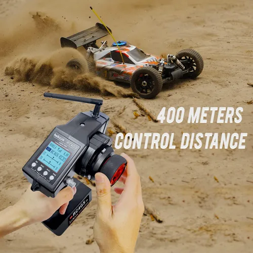 Vista 5 de ATA HOBBY Radiolink RC4GS V3 (V2 Upgrade) Transmisor de radio RC de 5 canales y 2 receptores R6FG con kit de control remoto Gyro 2.4ghz 400M