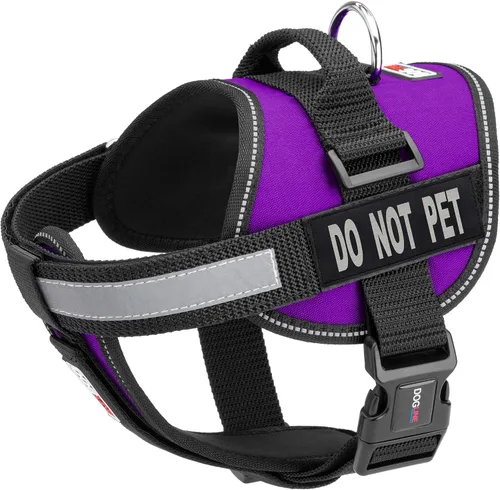 Vista 18 de Dogline Arnés de chaleco para perros y 2 parches extraíbles para no mascotas, XS/de 15 a 19 pulgadas, verde
