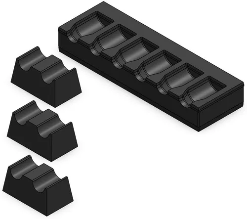 Vista 27 de MagAttach Organizadores de Extensión de Dados (1/2", Negro/Negro)