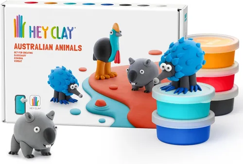 Vista 13 de HEY CLAY Colorido modelado de arcilla seca al aire para niños 6 latas con divertidas instrucciones interactivas aplicación - Actividades para niños