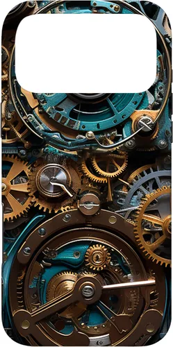 Vista 22 de Mechanical Steampunk Gears Internal Cogwork Mechanism Case for iPhone 17