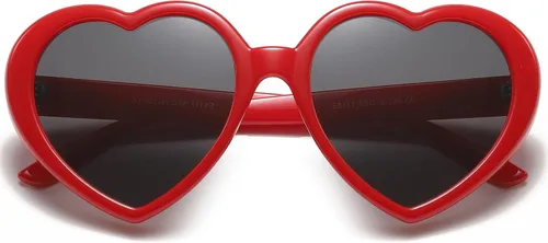 Vista 5 de ZIMUSUN Lentes de sol polarizados en forma de corazón para niñas, de 3 a 10 años, protección UV400