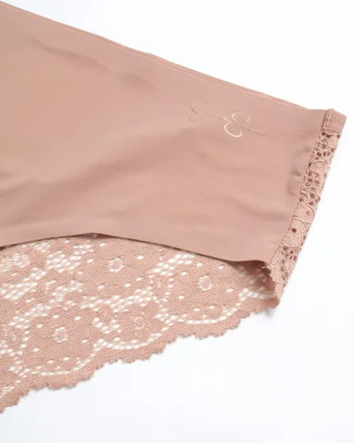 Vista 4 de Jessica Simpson Ropa interior para mujer, calzoncillos hipster sin costuras (paquete de 3)