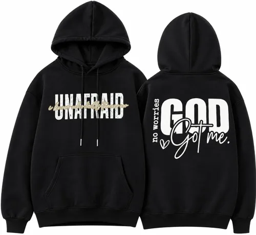Vista 9 de BANGELY Sudadera Fe Sobre el Miedo para Mujeres, Sudadera Cristiana con Gráfico, Dichos Religiosos Cristianos, Jersey de Biblia, Tops de Pullover