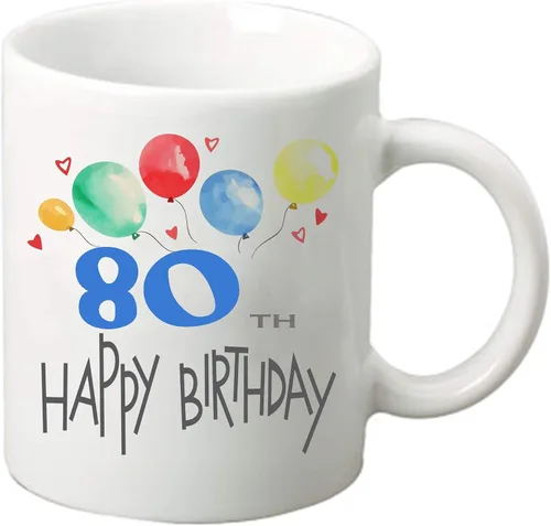 Vista 11 de Alankathy Mugs Taza de café monograma, 11 oz, color blanco (A)