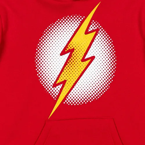 Vista 4 de DC Comics Justice League Superman Batman The Flash - Sudadera con capucha de forro polar para niños pequeños a grandes