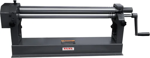 Vista 13 de KAKA INDUSTRIAL Máquina de rollo deslizante, 12 pulgadas de ancho de 22 Ga. (0.03 pulgadas) de capacidad de acero grueso, rodillo de chapa manual