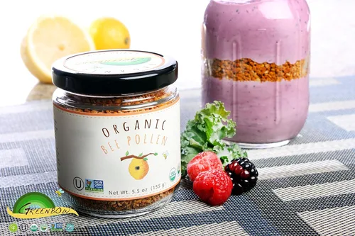 Vista 4 de Polen de abejas – 100% orgánico greenbow USDA Certificado Orgánico, Puro, y Natural Abeja Polen – Super alimento repleto de Proteínas, vitaminas