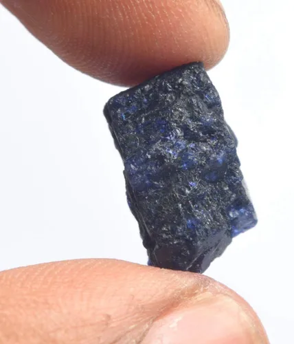 Vista 3 de GEMHUB Zafiro rugoso suelto 11.00 ct Piedra curativa de zafiro azul natural, zafiro en bruto para la fabricación de joyas, Gema, azul