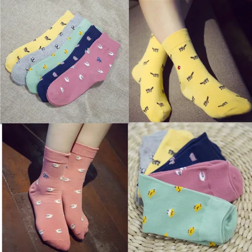 Vista 6 de Losa Kute - Calcetines para mujer con diseños de cactus calcetines de algodón calcetines largos divertidos para mujer lindos calcetines con dieño