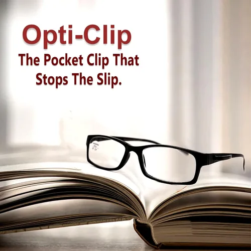 Vista 4 de Reading Glasses with Built in Pocket Clip, Scratch Resistant Aspheric Lenses, Spring Temples for Men and Women