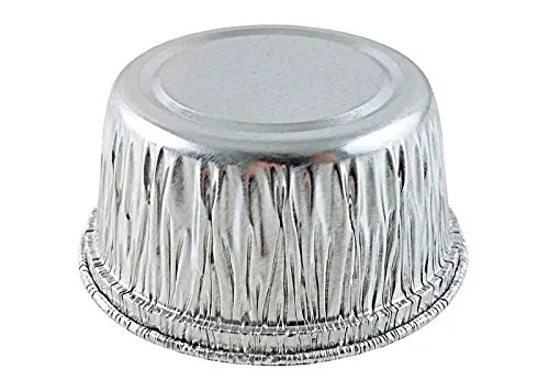 Vista 4 de Handi-Foil Taza de papel de aluminio de 4 onzas para ramekin para magdalenas, resistente (paquete de 10)