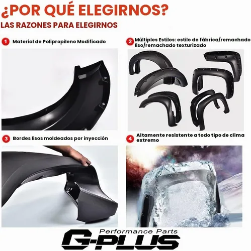 Vista 2 de G-PLUS Guardafangos compatibles con Chevy Silverado 1500 2007-2013/Silverado 2500HD 3500HD 2007-2014 Fleetside 78.0"/97.6" de cama larga, protector