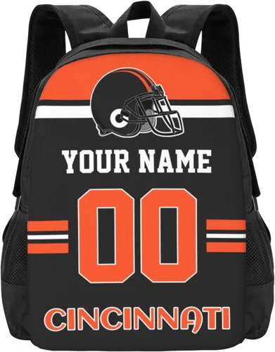Vista 27 de Mochila de estilo de fútbol personalizado Mochila personalizada con nombre y número Mochilas personalizadas de alta capacidad bolsa regalos, Arizona