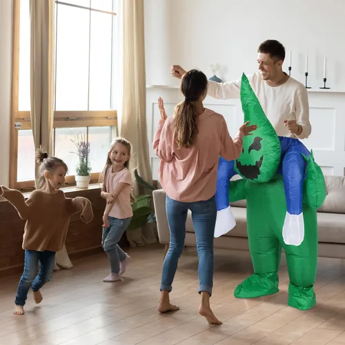Vista 3 de MH ZONE Inflatable Ghost Costumes for Adult Funny Halloween Costumes Alien Costume Adult Size Cosplay Costume Suit