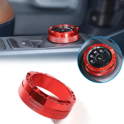 Vista 14 de CHEAYAR Botón de interruptor de cambio de marchas Anillo de tapa de guarnición Compatible con Ford Maverick 2022, Cubierta de pomo de cambio