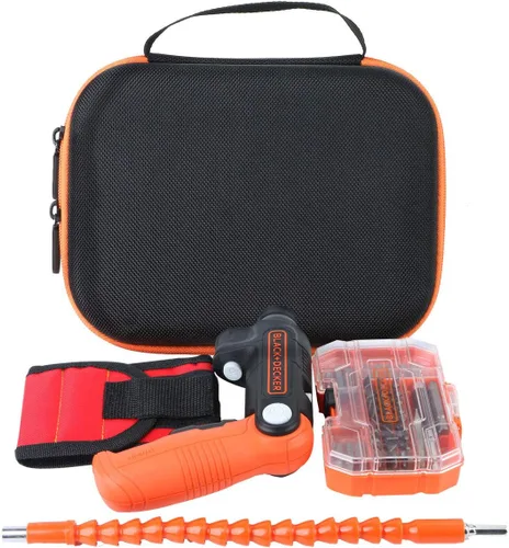 Vista 7 de Aenllosi Estuche de transporte duro de repuesto para destornillador inalámbrico BLACK+DECKER 4V MAX BDCSFL20C