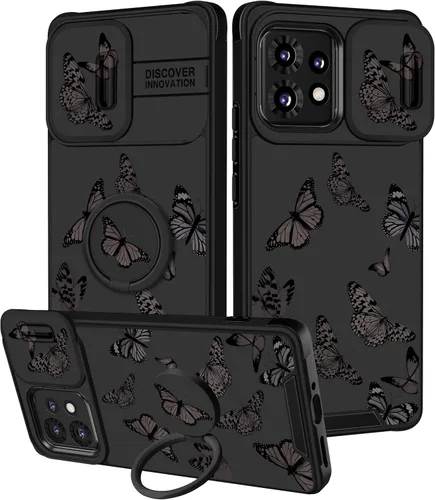 Vista 67 de Funermei Funda para Moto G Stylus 5G 2022, funda para teléfono con diseño de calavera de esqueleto para mujeres y niñas, diseño gótico, Como