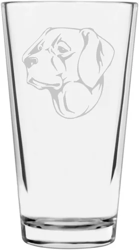 Vista 366 de Podenco Canario - Vaso de pinta de 16 onzas con temática de perro personalizado