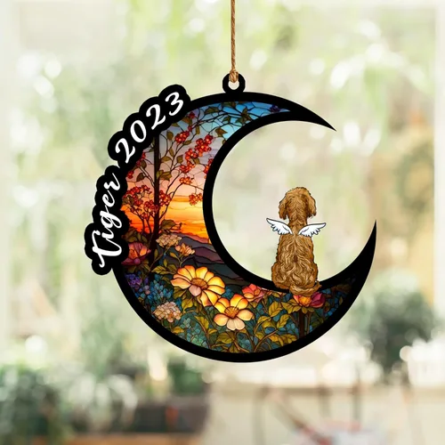 Vista 22 de Nazenti Atrapasoles conmemorativo para perros, adornos de Navidad personalizados para perros, adorno de Navidad, regalos conmemorativos para perros