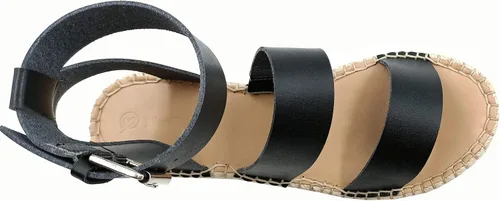 Vista 6 de The Drop Listilla - Sandalias de cuña para mujer