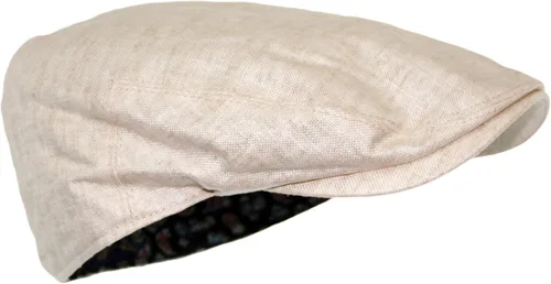 Vista 2 de Sombrero plano de golf Gatsby Newsboy de lino para hombre