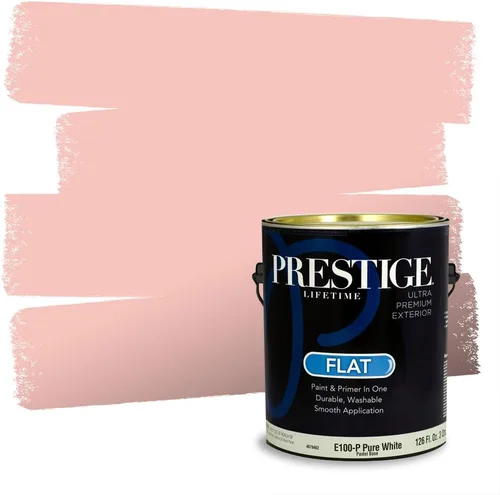 Vista 216 de Prestige Paints Pintura exterior e imprimación en uno, 1 galón, plano, coincidencia comparable de Valspar* Amber Rose*