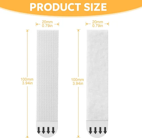 Vista 2 de Sinnsally Tiras para Colgar Cuadros Extra Grandes de Servicio Pesado, 24 Pares (48 Tiras) Tiras Adhesivas para Colgar Cuadros en Paredes Sin Clavos