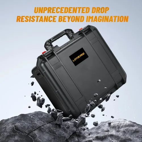 Vista 4 de Estuche para llave de impacto y dinamométrico Dewalt - Caja de herramientas dura impermeable Design for Dewalt Set, Power Tool Combo Kit Bag for