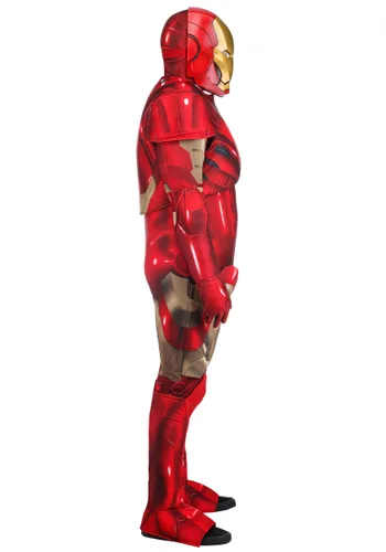Vista 4 de Disfraz Premium Iron Man Marvel Talla Grande para Hombre Multicolor