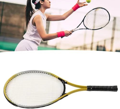 Vista 6 de Topyond Raqueta de tenis, raqueta para adultos para hombres y mujeres, aleación de aluminio ultraligera, raquetas de tenis para entrenamiento