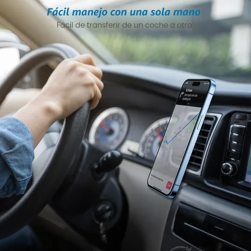Vista 3 de Soporte magnético para teléfono en el coche, WixGear [2 Pack] Soporte magnético universal para ventilación de aire para teléfono en el coche