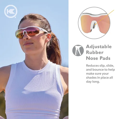 Vista 4 de Knockaround Kinetics Sport Sunglasses for Men & Women - Wraparound Sunglasses - UV400 Protection - Running, Golf, Baseball