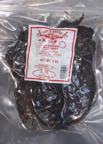 Vista 6 de Bar X Brand Old Fashioned Beef Jerky (Carne Seca) (Regular, 7 oz)