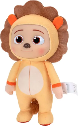 Vista 2 de CoComelon Temático de peluche JJ Little Lion de 8 pulgadas, inspirado en su programa favorito, juguetes para preescolares
