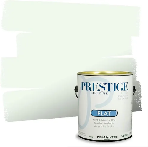 Vista 231 de PRESTIGE Pintura exterior e imprimación en uno, aloe, plano, 1 galón