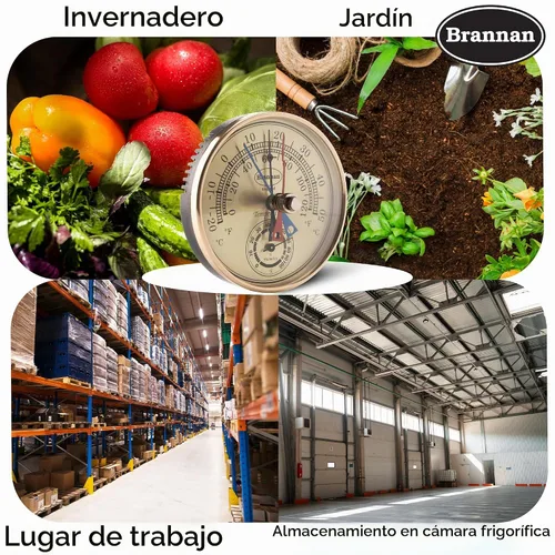 Vista 8 de Brannan Termómetro e higrómetro Max Min – Termómetro de invernadero ideal y medidor de humedad para monitorear temperaturas máximas y mínimas